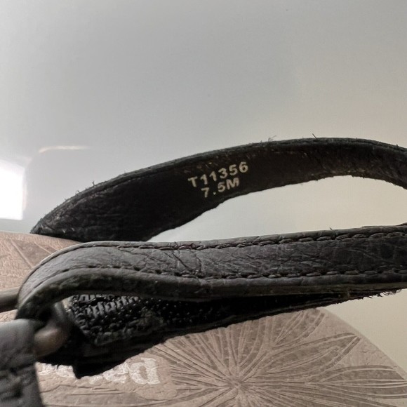 Patagonia Solimar Wedge Slide Sandal Women’s Size 7.5 M Cork Heel Black - Picture 3 of 16